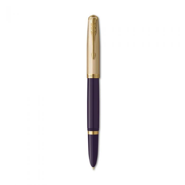 PARKER 51 DLX PLUM GT FP Μ 18k