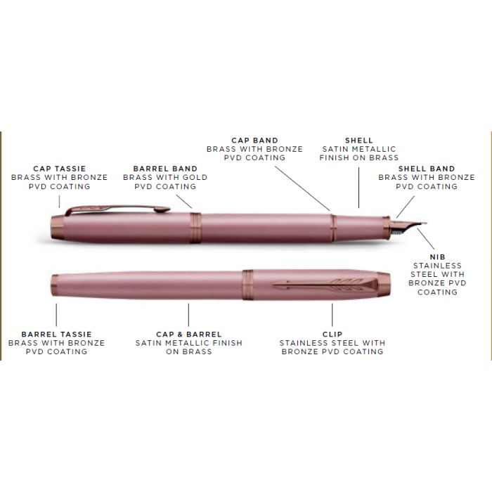 PARKER I.M. ROSY MAUVE BRT FPen M - Image 3