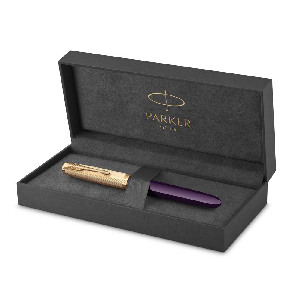 PARKER 51 DLX PLUM GT FP Μ 18k - Image 4