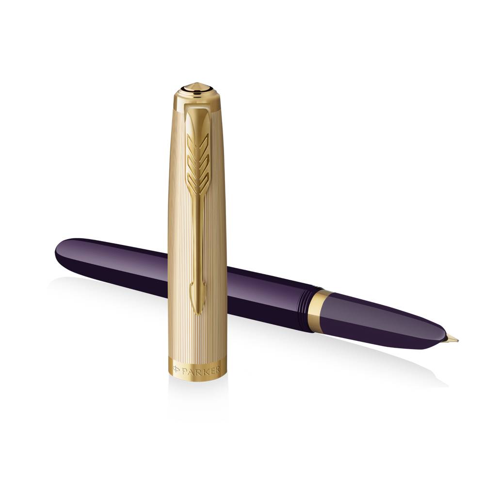 PARKER 51 DLX PLUM GT FP Μ 18k - Image 3