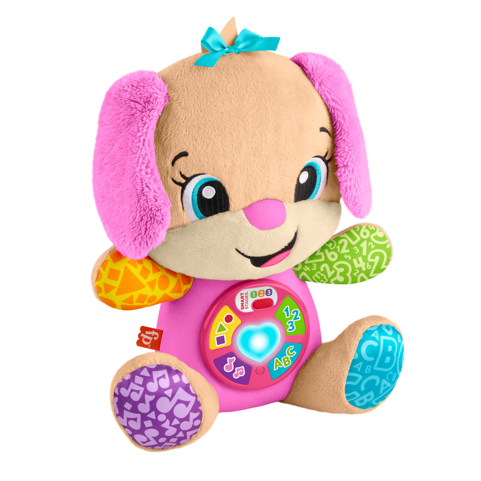 FISHER-PRICE - ΝΕΟ ΕΚΠΑΙΔΕΥΤΙΚΟ ΣΚΥΛΑΚΙ SMART STAGES - ΡΟΖ