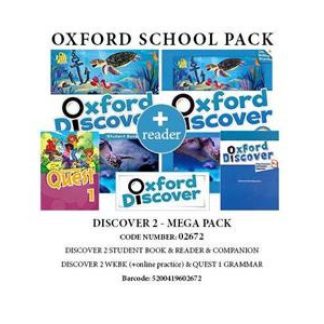 OXFORD DISCOVER 2 MEGA PACK (SB + WB (+ONLINE PRACTICE) + QUEST 1 GRAMMAR + COMPANION + READER) - 02672