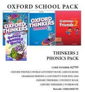 OXFORD THINKERS 2 PHONICS PACK (SB + WB + GRAMMAR FRIENDS 2 + OXFORD PHONICS WORLD 4) - 02795