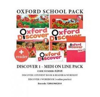 OXFORD DISCOVER 1 PACK MIDI ONLINE (SB + WB (+ ONLINE PRACTICE) + READER) - 02818