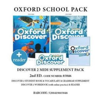 OXFORD DISCOVER 2 MIDI SUPPLEMENT PACK (SB + WB & ONLINE PRACTICE + VOCABUL. & GRAMM. SUPPLEM. + WORDLIST) - 03846 2ND ED
