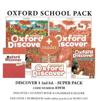 OXFORD DISCOVER 1 SUPER PACK (+ SB + WB WITH ONLINE PRACTICE + GRAMMAR + WORDLIST + READER) - 03938 2ND ED