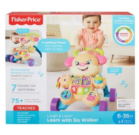 FISHER-PRICE - ΠΑΙΖΩ ΚΑΙ ΜΑΘΑΙΝΩ - SMART STAGES - ΕΚΠΑΙΔΕΥΤΙΚΗ ΣΤΡΑΤΑ ΣΚΥΛΑΚΙ ΡΟΖ - FTC68