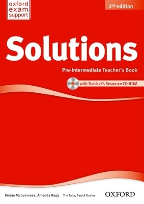 SOLUTIONS PRE-INTERMEDIATE TCHR'S (+ CD-ROM) 2ND ED
