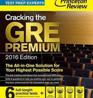 CRACKING THE GRE PREMIUM EDITION 2016