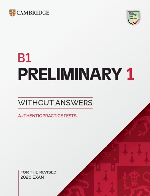 CAMBRIDGE ENGLISH PRELIMINARY 1 SB (FOR REVISED EXAMS FROM 2020)