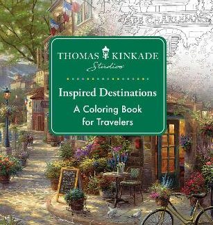 DISNEY DREAMS COLLECTION THOMAS KINKADE STUDIOS CELEBRATIONS COLORING BOOK FOR TRAVELERS PB