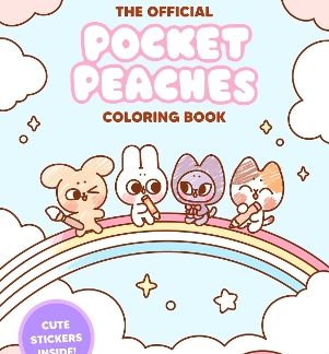 THE OFFICIAL POCKET PEACHES COLORING BOOK : COZY COLORING AND CUTE STICKERS