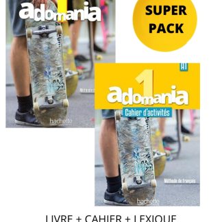 ADOMANIA 1 SUPER PACK (LIVRE + CAHIER + LEXIQUE + CADEAU SURPRISE)