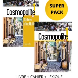COSMOPOLITE 1 SUPER PACK (LIVRE + CAHIER + LEXIQUE + CADEAU SURPRISE)