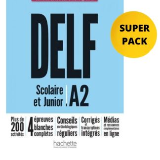 DELF SCOLAIRE & JUNIOR A2 SUPER PACK (+ FICHIER RES. + CADEAU SURPRISE) NOUVEAU FORMAT