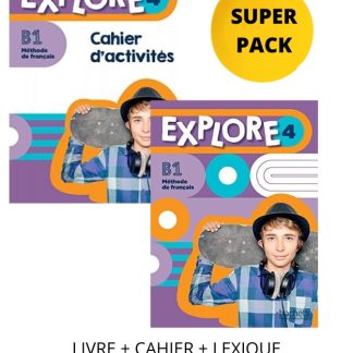 EXPLORE 4 SUPER PACK (LIVRE + CAHIER + LEXIQUE + CADEAU SURPRISE)