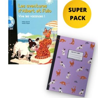 ALBERT ET FOLIO VIVE LES VACANCES! SUPER PACK (+ MON PETIT CARNET + STICKERS)