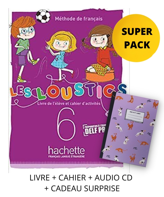 LES LOUSTICS MINI VOLUME 6 A2.1 SUPER PACK (LIVRE + CAHIER + CADEAU SURPRISE)