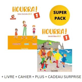 HOURRA! 1 SUPER PACK (LIVRE + CAHIER + PLUS + CADEAU SURPRISE)