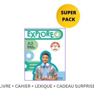 EXPLORE MINI 4 SUPER PACK (LIVRE + CAHIER + LEXIQUE + CADEAU SURPRISE)