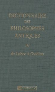 DICTIONNAIRE DES PHILOSOPHES ANTIQUES -T 4-LABEO