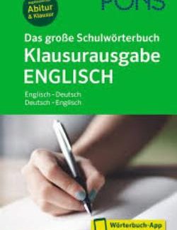 PONS DAS GROßE SCHULWÖRTERBUCH KLAUSURAUSGABE ENGLISCH, M. BUCH, M. ONLINE-ZUGANG