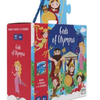 GODS OF OLYMPUS - BOOK AND 40 PCS. PUZZLE WITH STANDING PIECES
