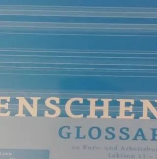 MENSCHEN A2.2 GLOSSAR