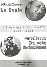 LITTERATURE SORBONNE C2 2015-2016 (LA PESTE & UN AMOUR DE SWAN)